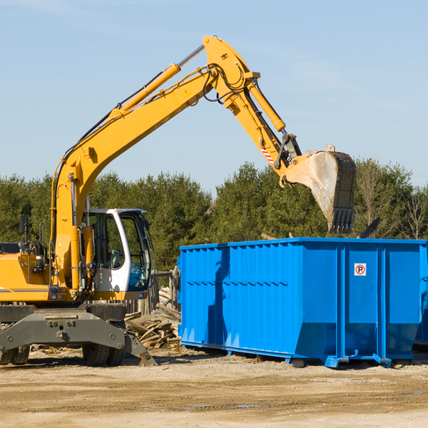 what happens if the residential dumpster is damaged or stolen during rental in Wirt County